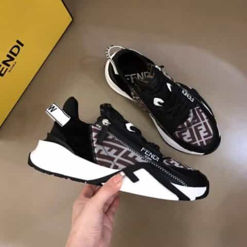 FENDI芬迪   F D春夏新品男士一脚蹬运动鞋