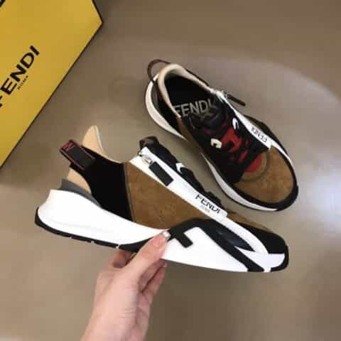 FENDI芬迪   F D春夏新品男士一脚蹬运动鞋