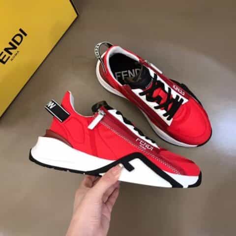 FENDI芬迪   F D春夏新品男士一脚蹬运动鞋