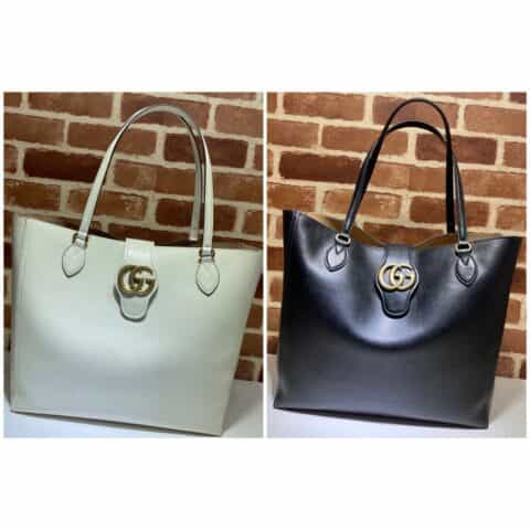 GUCCI古驰 21春夏女士双G中号托特包649577