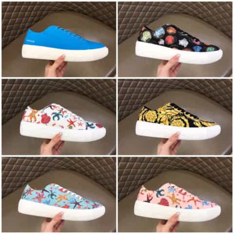 Versace范思哲   线条和中底希腊回纹图案新款Greca运动鞋