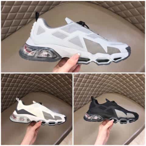 PRADA普拉达  选用注橡胶织物男士气垫休闲运动鞋