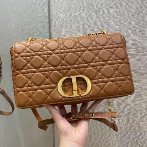 Dior Caro bag M9243焦糖棕大号