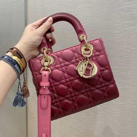 Lady Dior My ABCDior Bag 四格渐变玫红戴妃包M0538OSJB_M912