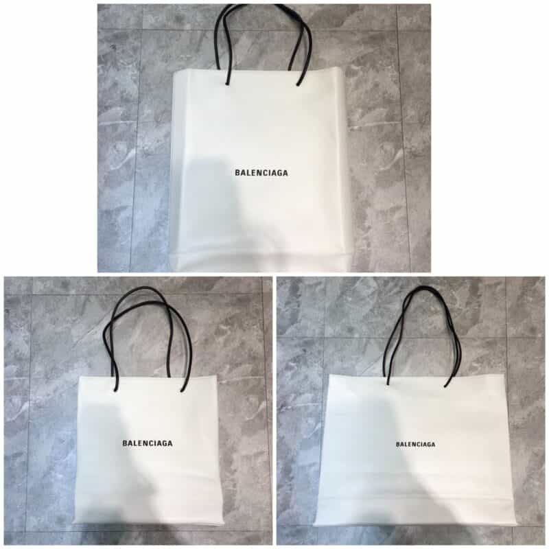 BALENCIAGA巴黎世家进口头层荔枝纹皮购物袋