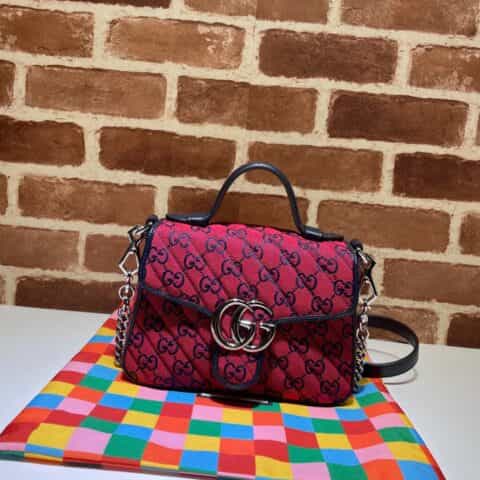 GUCCI古驰GG Multicolor系列GG Marmont迷你手提包583571