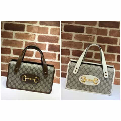 GUCCI古驰马衔扣1955系列小号手提包627323
