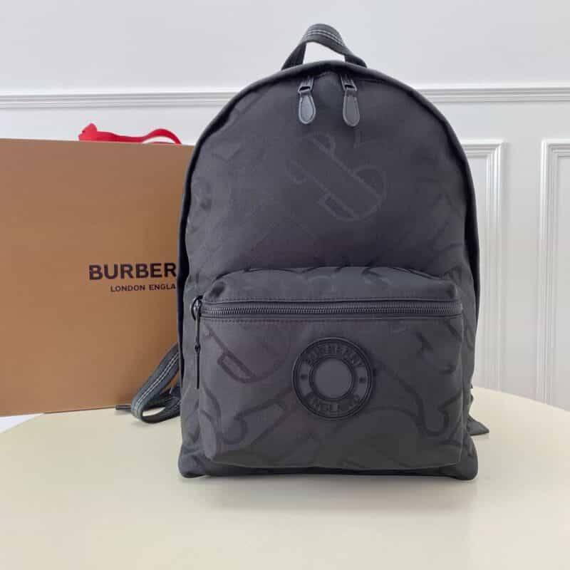 Burberry巴宝莉装饰 Thomas Bur专属标识图案提花双肩包