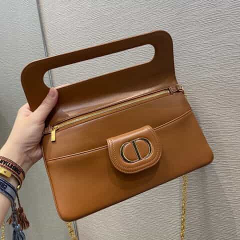 Dior Double中号链条手包 M8641焦糖色