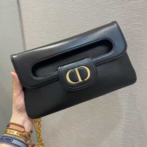 Dior Double中号链条手包 M8641黑色