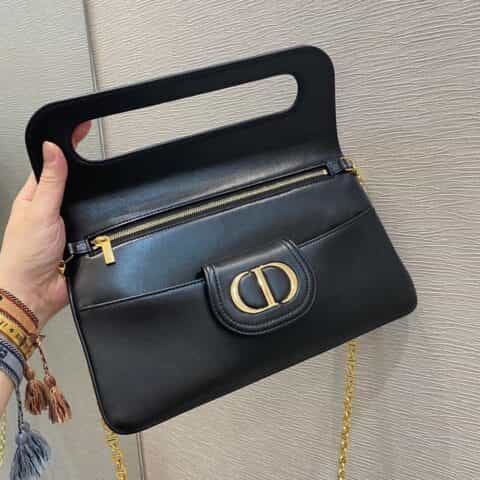 Dior Double中号链条手包 M8641黑色
