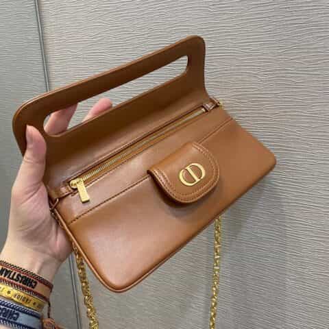 Dior Double小号链条手包 M8642焦糖色