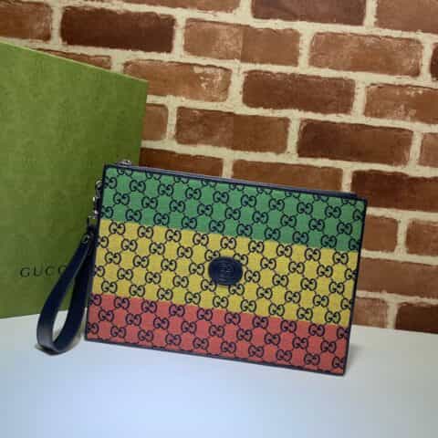 GUCCI古驰GG Multicolor系列手拿包657581