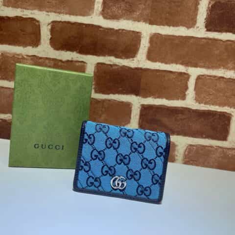 GUCCI古驰GG Multicolor系列GG Marmont卡包466492