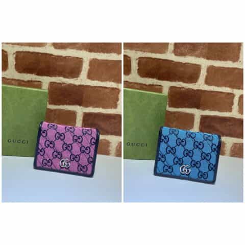 GUCCI古驰GG Multicolor系列GG Marmont卡包466492