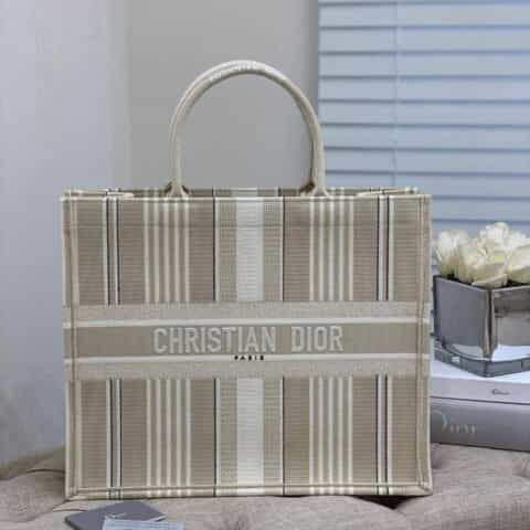 Dior book tote 条纹托特包42CM