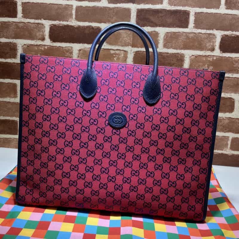 GUCCI古驰GG Multicolor系列大号托特包659980