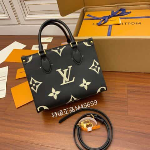 Louis Vuitton LV Onthego小号Tote包 M45659黑色