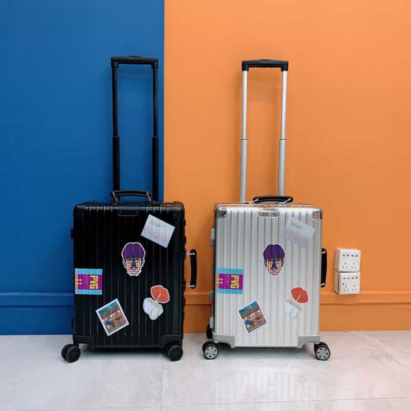 RIMOWA X上海城市系列高端阳极氧化铝四轮拉杆箱