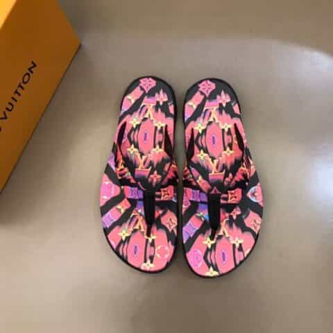 LV/路易威登    原版材质L 牌奢品男士拖鞋