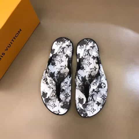 LV/路易威登    原版材质L 牌奢品男士拖鞋