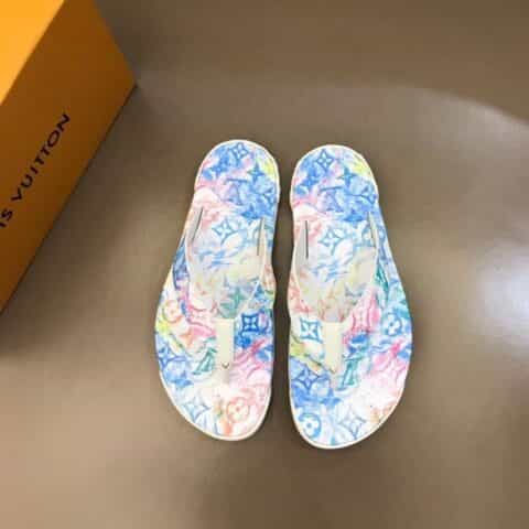 LV/路易威登    原版材质L 牌奢品男士拖鞋