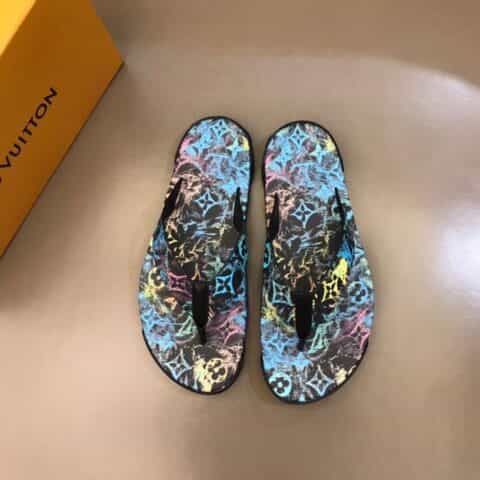 LV/路易威登    原版材质L 牌奢品男士拖鞋