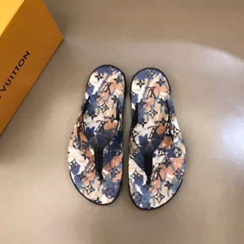 LV/路易威登    原版材质L 牌奢品男士拖鞋