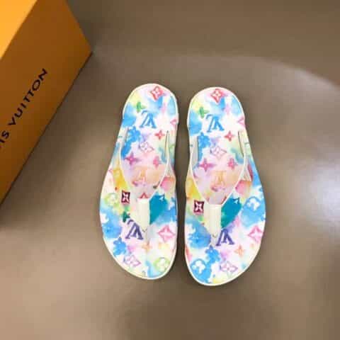 LV/路易威登    原版材质L 牌奢品男士拖鞋
