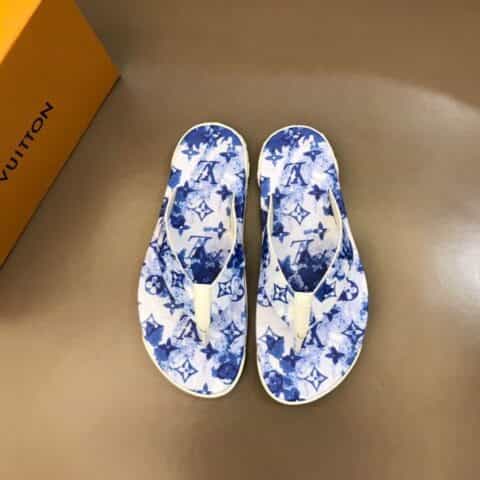 LV/路易威登    原版材质L 牌奢品男士拖鞋