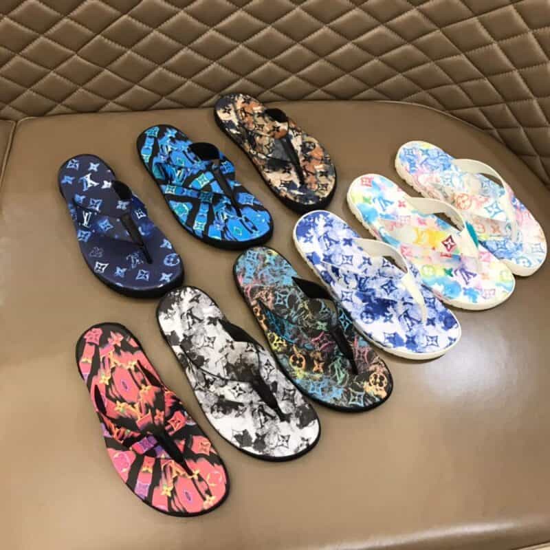 LV/路易威登    原版材质L 牌奢品男士拖鞋