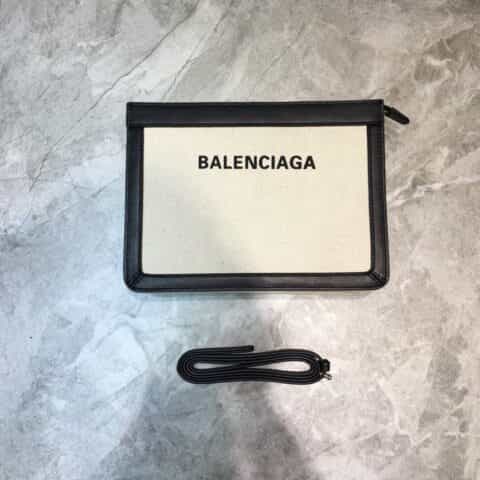 Balenciaga巴黎世家nevy box帆布拼皮信封包