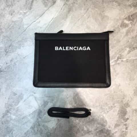 Balenciaga巴黎世家nevy box帆布拼皮信封包