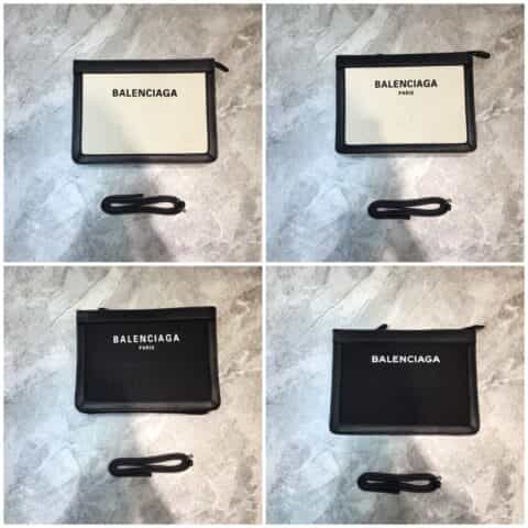 Balenciaga巴黎世家nevy box帆布拼皮信封包
