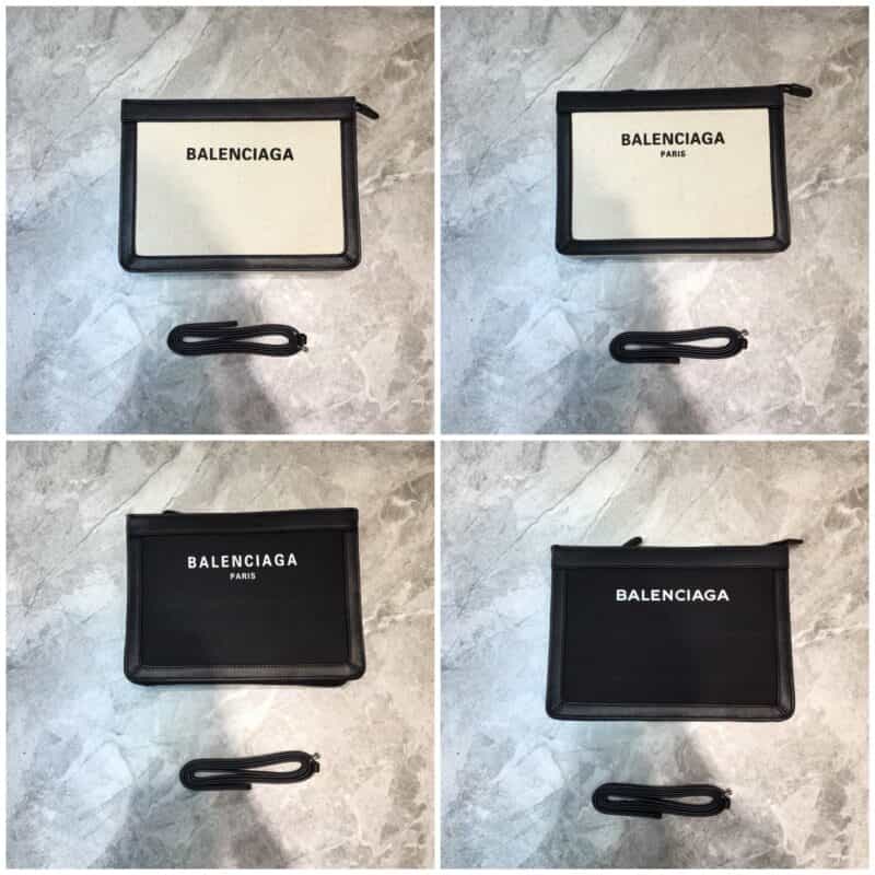 Balenciaga巴黎世家nevy box帆布拼皮信封包