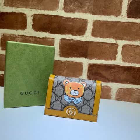 GUCCI古驰小熊图案卡夹660510