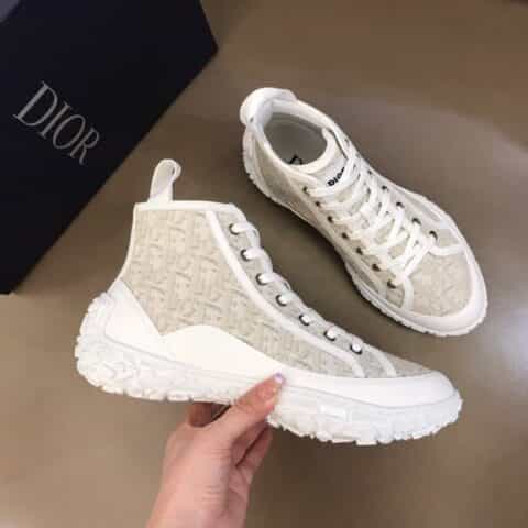 DIOR迪奥    2021新品原单品质 B28  Oblique 印花高帮情侣运动鞋