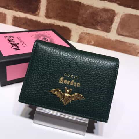 GUCCI古驰皮革饰蝙蝠女士钱包516938