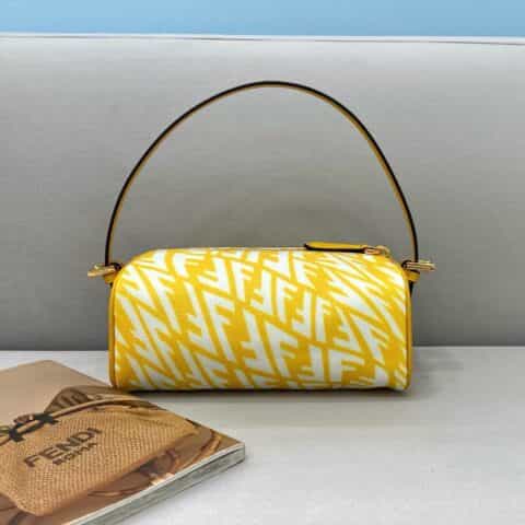 FENDI芬迪鱼眼波浪FF小型枕头包8377