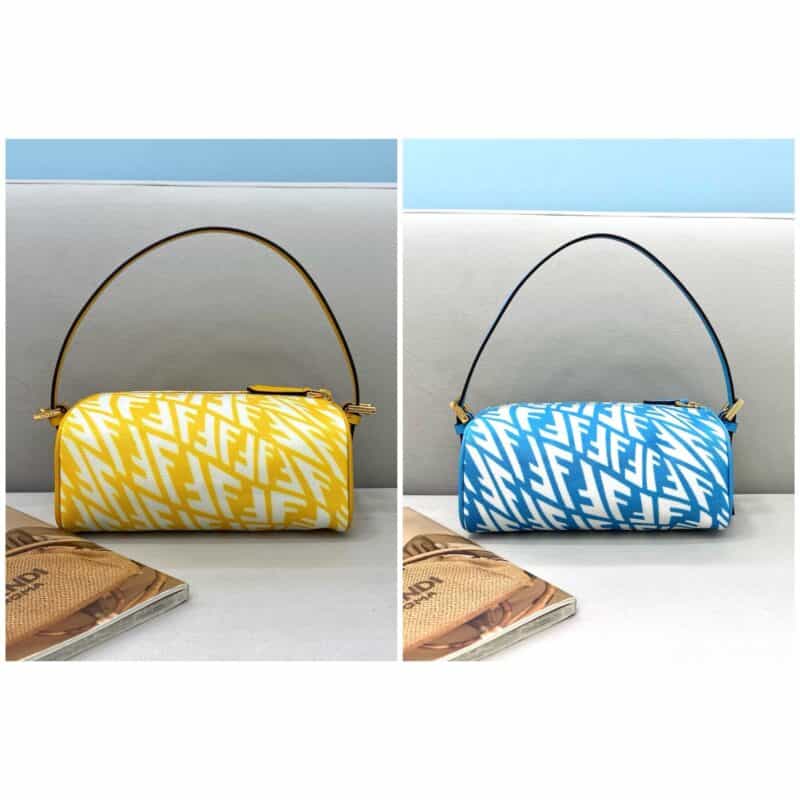 FENDI芬迪鱼眼波浪FF小型枕头包8377