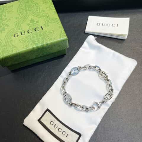 新款Gucci古驰互扣式双G项链 手链
