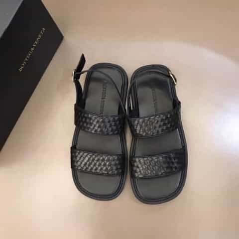 BV葆蝶家   2021春夏真皮编织进口牛皮拖鞋