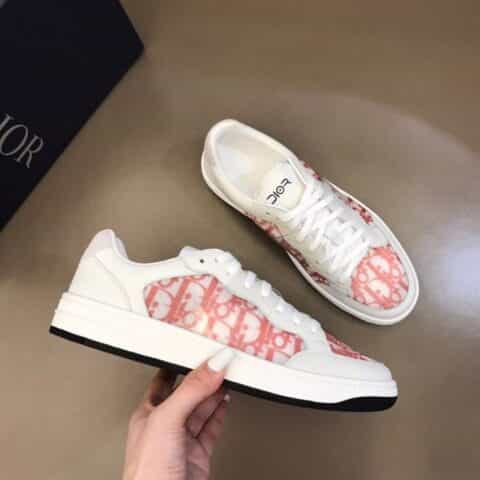 DIOR迪奥   透气网纱拼接头层牛皮低帮B27休闲运动鞋