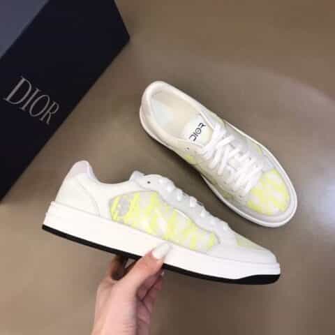 DIOR迪奥   透气网纱拼接头层牛皮低帮B27休闲运动鞋
