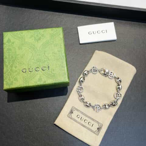 新款Gucci古驰互扣式双G项链 手链