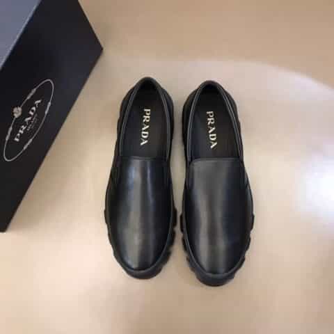 PRADA普拉达   2021原单精品男士一脚蹬休闲运动鞋