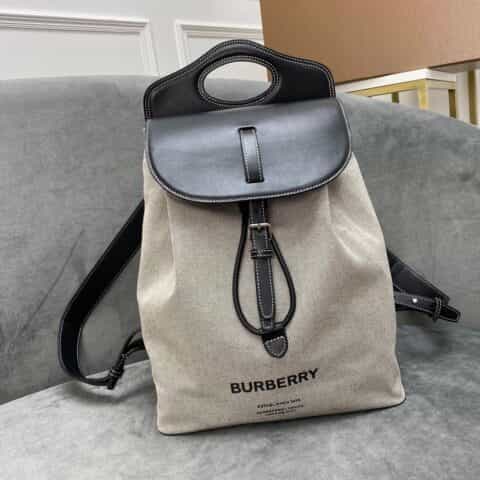 Burberry巴宝莉精选棉质帆布双肩包