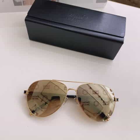 MONTBLANC万宝龙简约蛤蟆框男士太阳镜