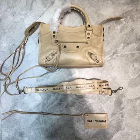 Balenciaga巴黎世家爆裂纹牛皮机车包084228 084669 084332