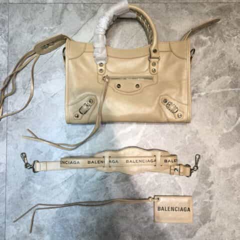 Balenciaga巴黎世家爆裂纹牛皮机车包084228 084669 084332